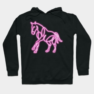 Running Neon Horse Hoodie